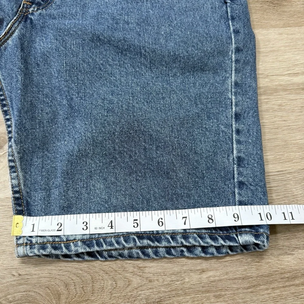 Vtg 90s Levis 505 Made in USA Denim Shorts Mens Tag 34 Fits 32 Jorts Blue Jean